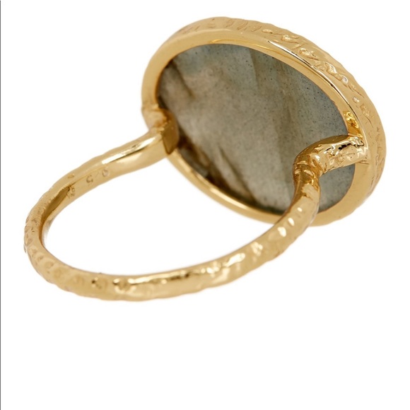 SOLD Argento Vivo 18K Gold Vermeil Labradorite Ring 7 - Picture 8 of 8